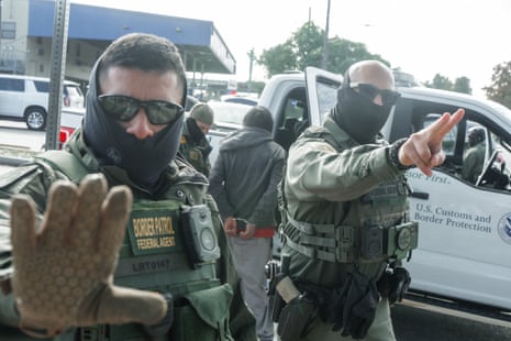 Federal border patrol agents are deployed to New Orleans and surrounding areas as part of a large-scale immigration enforcement operation.