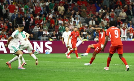 Dan Ndoye gets Switzerland's second half off to a good start.
