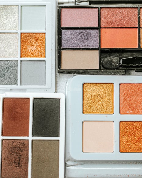 A collection of colorful eyeshadow palettes