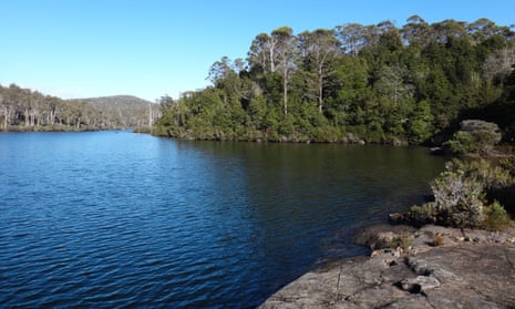Halls Island on Lake Malbena in the Tasmanian world heritage wilderness. Ecotourism business Wild Drake, backed by the state government, wants to build a luxury campsite there. 