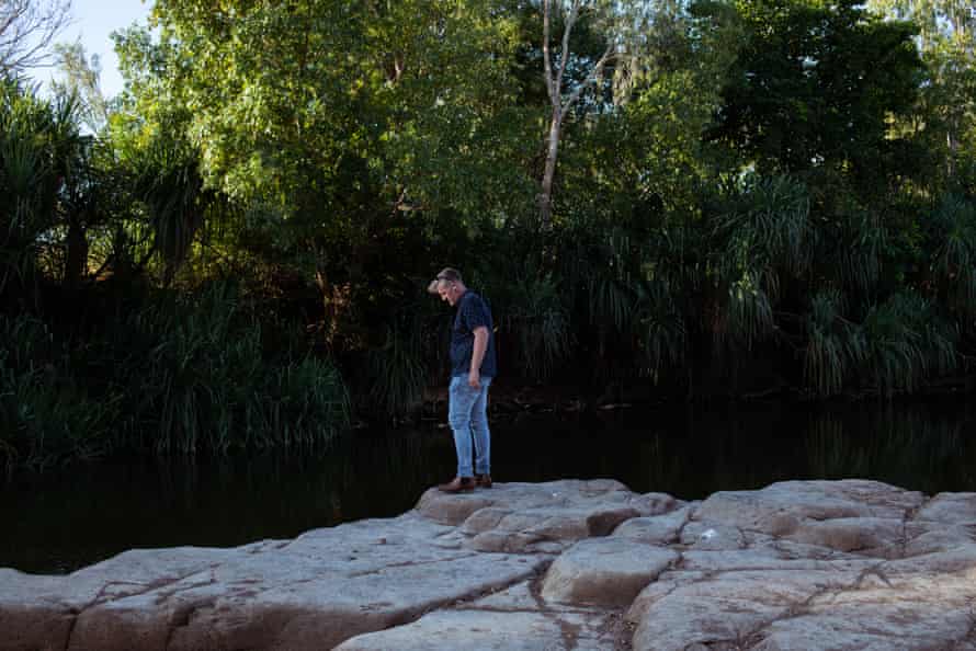 Sinon Cooney is seen at Wattie Creek, near Kalkarindji community, 464km southwest of Katherine.