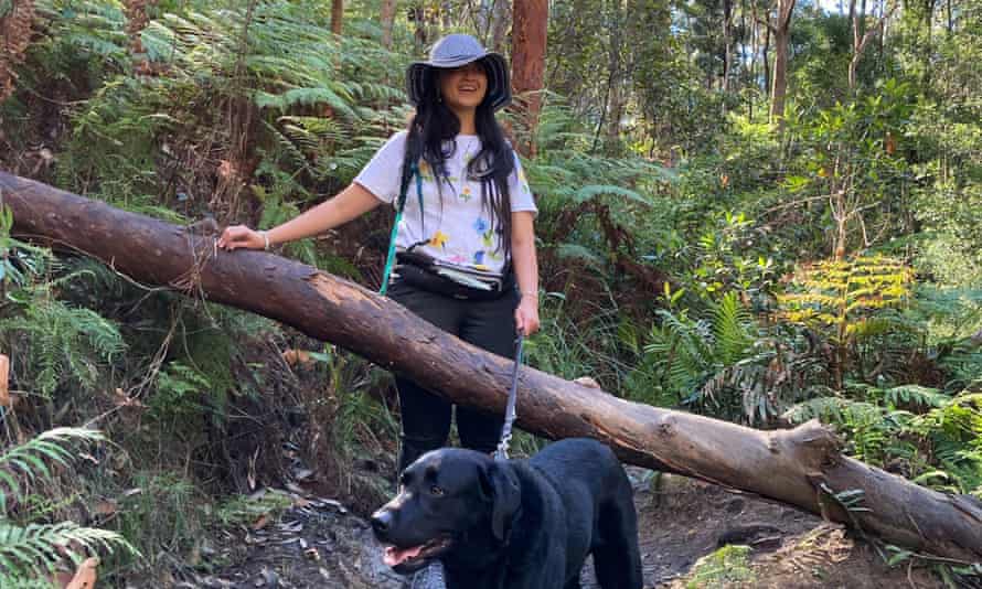 Ria Andriani bushwalking in the Blue Mountains. ‘With the appropriate equipment and support, the Australian bush is a wonderful place to explore.’