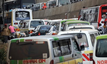 Traffic jam  in Nairobi