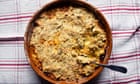 Nigel Slater's recipe for leek and mushroom crumble