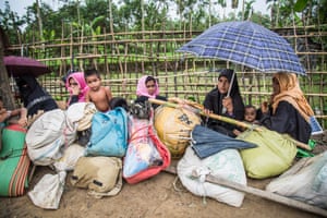 Rohingya refugees in Cox’s Bazar on Tuesday.