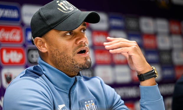 Vincent Kompany has been at Anderlecht since leaving Manchester City, and is currently head coach of the Belgian club.