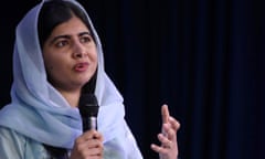 Clinton Global Initiative Returns To New York For First Time Since 2015<br>NEW YORK, NEW YORK - SEPTEMBER 20: Activist and Nobel Peace Prize laureate Malala Yousafzai speaks during the Clinton Global Initiative (CGI) 2022 Meeting on September 20, 2022 in New York City. CGI, which hasn’t met since 2016, has assisted over 435 million people in more than 180 countries since it was established in 2005. The two-day event, which occurs as the United Nations General Assembly is being held nearby, will see dozens of world leaders and those working for change across the world. (Photo by Spencer Platt/Getty Images)