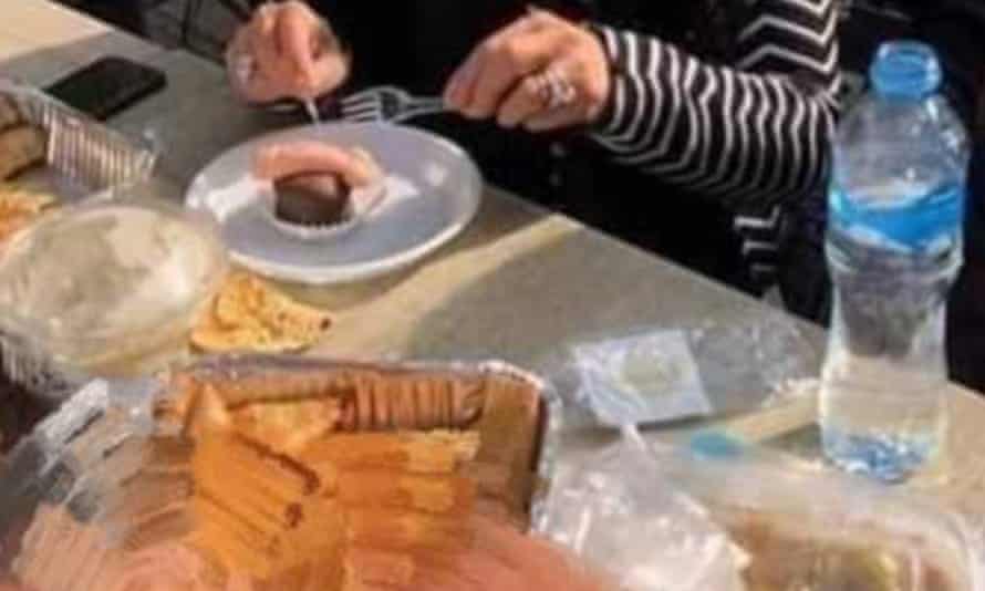 Screengrab of the cupcakes that were served at the party in Cairo.