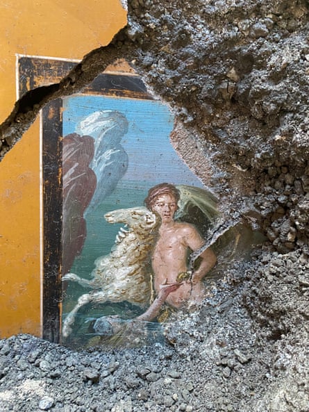 The fresco of Phrixus and Helle.