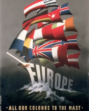 Posters were used to sell the US’s role in rebuilding Europe to the American public.
