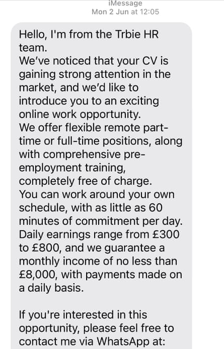 ‘Hello, I’m from the Tribe HR team.’