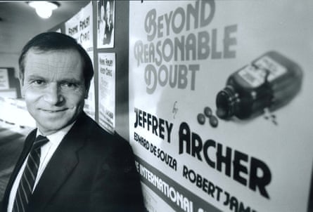 Archer in 1990 during a provincial tour of his play Beyond Reasonable Doubt.