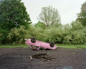 Pink Car, New Hope, PA, 2018Of the images, Buday shared, “Here they are mostly vacant, emptied places, void of people but reeking of human presence. The photos strive to observe with clarity and without judgement man’s decisions over time, what was created and what is left. What do these banal surfaces reveal about the country and in-turn about ourselves?”