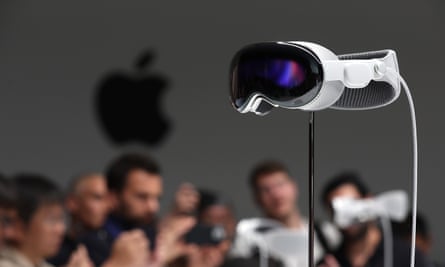 The new Apple Vision Pro headset.