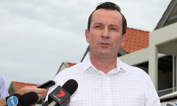 Western Australia premier Mark McGowan spoke with Laeticia Brouwer's father, who is 'grief stricken'. Photograph: Richard Wainwright/AAP  