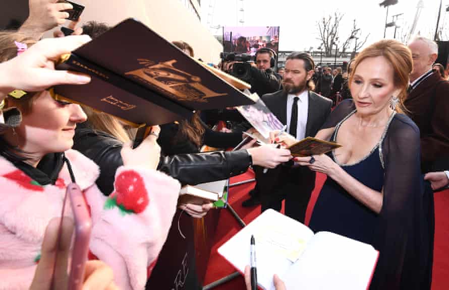 JK Rowling à la première de Fantastic Beasts : The Secrets of Dumbledore à Londres.