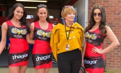 Programme Name: The Trouble With Women with Anne Robinson - TX: n/a - Episode: n/a (No. n/a) - Picture Shows: at Brands Hatch with the Grid Girls. Anne Robinson - (C) Rico Patel - Photographer: Rico Patel