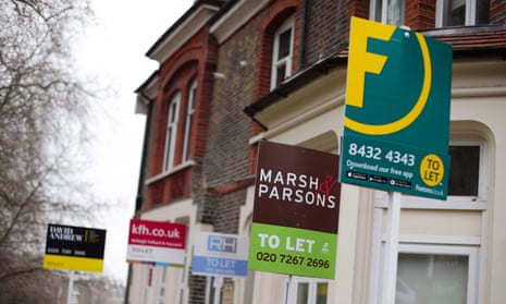 To let signs in a London street: ‘It’s grim being a renter in your mid-20s in 2022’