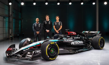 'Emotional and surreal': Lewis Hamilton attends his final car launch with Mercedes – video