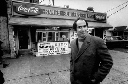 Philip Roth, revisiting near where he grew up in Newark, in 1968.
