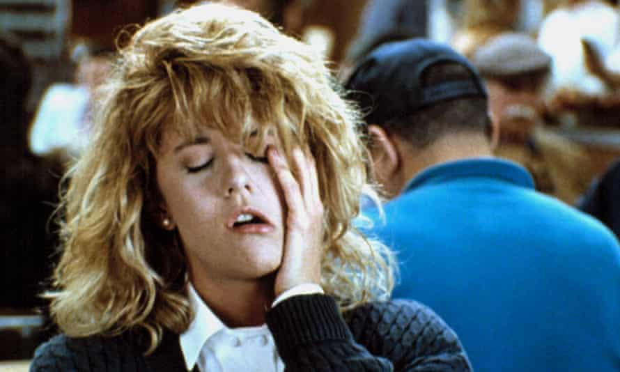 Climactic ... Meg Ryan in When Harry Met Sally.