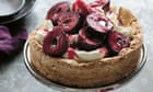 Kepos St Kitchen's pistachio and rosewater cake with plums and mascarpone recipe