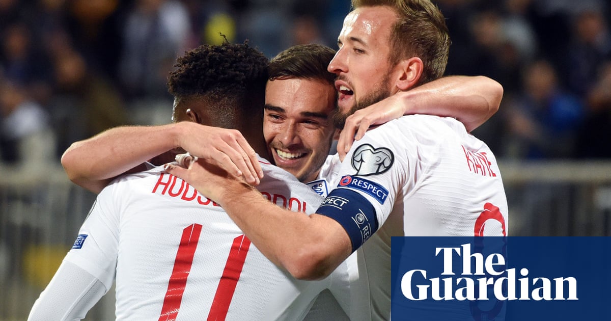 England’s late flurry of goals puts gloss on win in first trip to Kosovo
