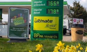 A BP petrol station in Denham.