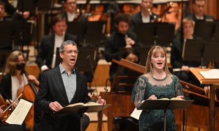 Roderick Williams and Lucy Crowe performing Haydn’s Creation with the LSO at the Barbican, London