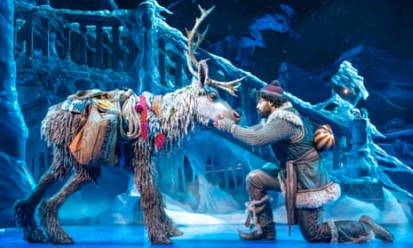 Nine minutes in the plank position … Justin-Lee Jones found himself in the physically demanding role of Sven the reindeer in Frozen.