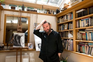 Antony Sher, actor and artist, in his studio at his home in Islington, London, 2009