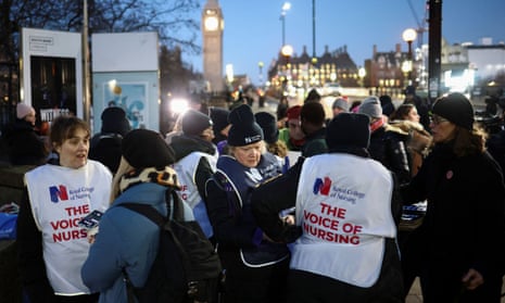 Strikers were out early in London this morning.
