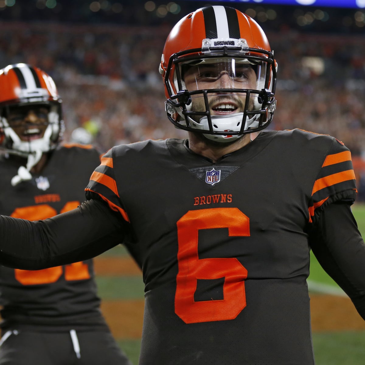 Browns Win Their First Game Since 2016 As Mayfield Shines On Debut Nfl The Guardian