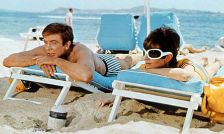 Albert Finney and Audrey Hepburn in Two for the Road, 1967.