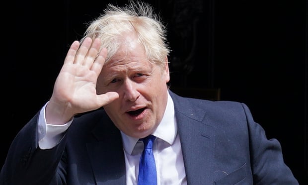 Boris Johnson to resign as Tory leader but hopes to stay as PM until autumn  | Boris Johnson | The Guardian