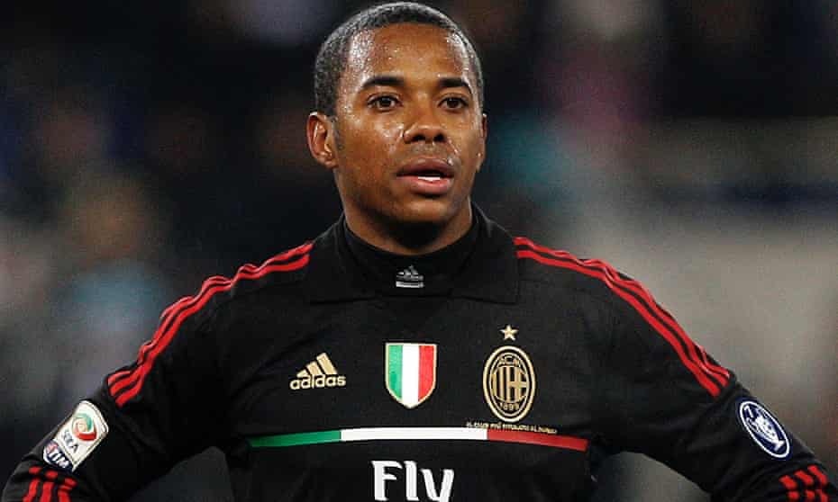 Robinho in action for Milan in 2012