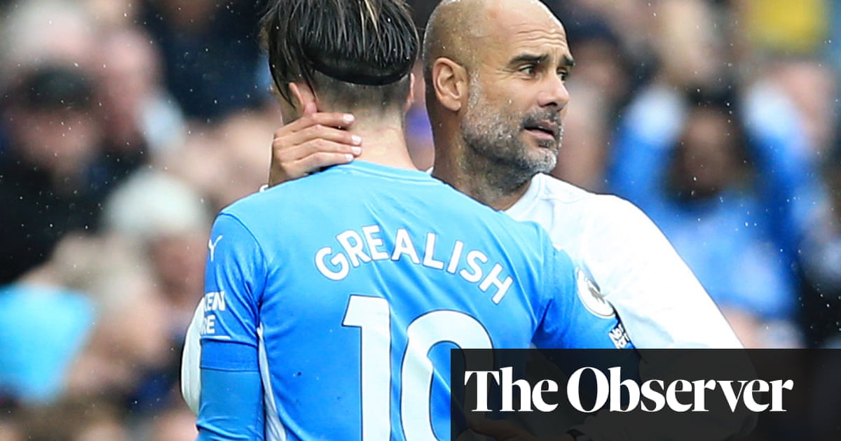 Pep Guardiola challenges Jack Grealish to copy ‘machine’ Raheem Sterling