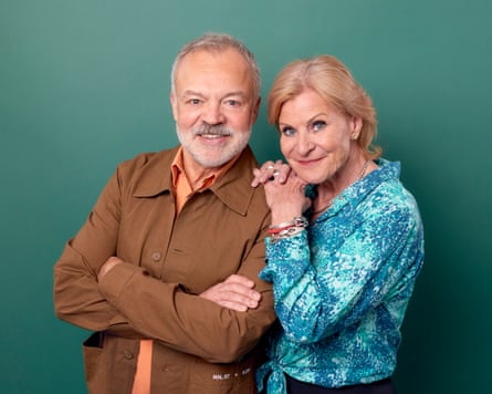 Graham Norton and Maria Mclerane in Wanging On.