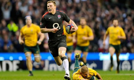Australia are left trailing by Chris Ashton who scored a memorable try at Twickenham in November 2010.
