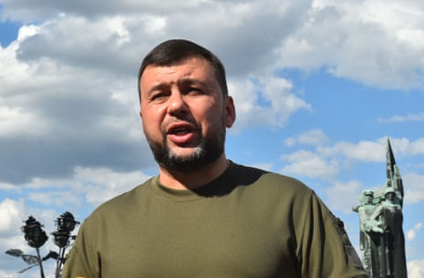 Denis Pushilin, leader of the self-proclaimed Donetsk People's Republic in Ukraine.