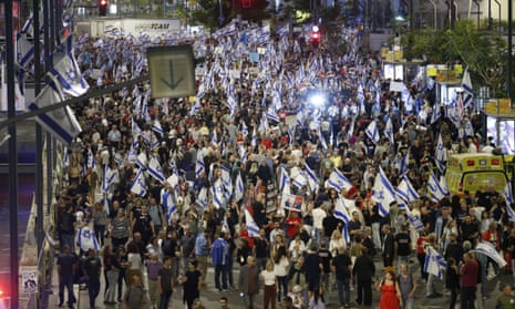 Hundreds of Israelis protest to demand a hostage swap deal in Tel Aviv.