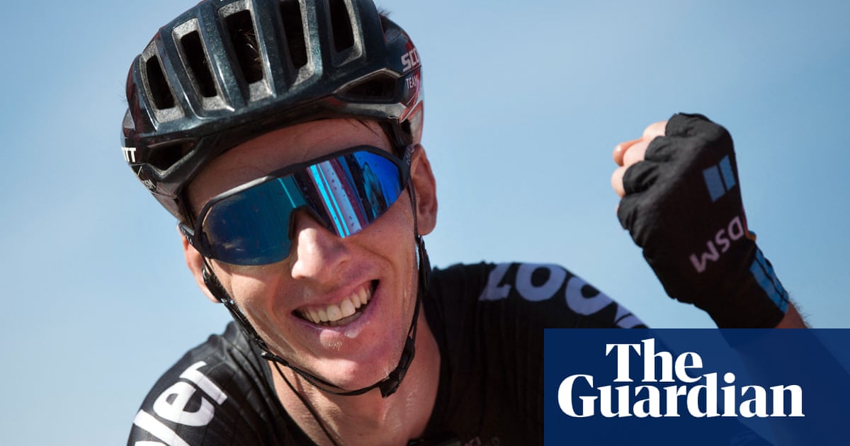 Romain Bardet of Team DSM climbs to stage 14 victory at Vuelta a España