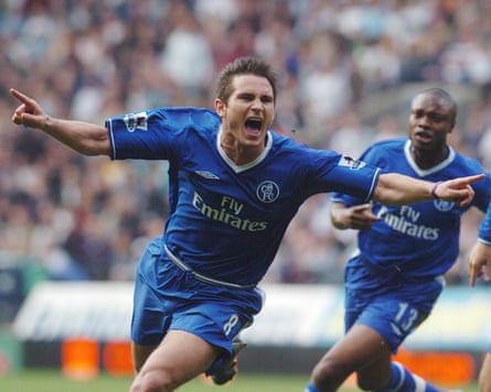 Frank Lampard was Chelsea’s top scorer in their title-winning 2004-05 season with 13 goals.