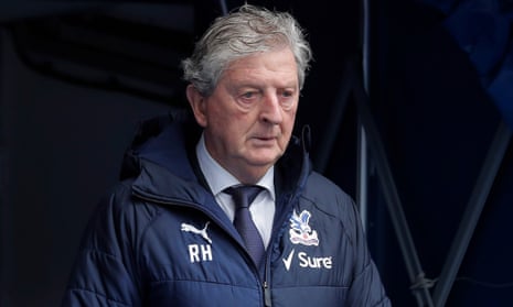 Roy Hodgson pictured at Crystal Palace’s match against Aston Villa last weekend.