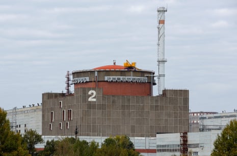 Una vista de la central nuclear de Zaporizhzhia.
