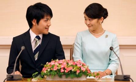 Princess Mako and her fiance, Kei Komuro, in 2017