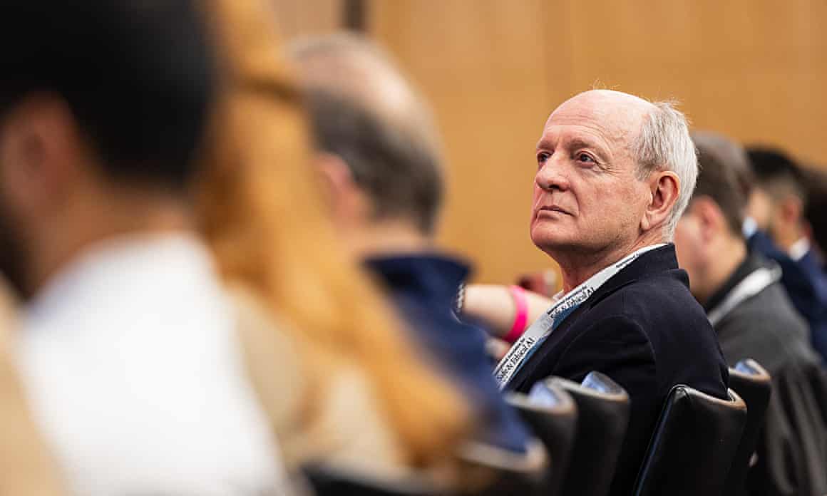 Co-director of the International Association for Safe and Ethical AI, Stuart Russell, in Paris, 6 February 2025.