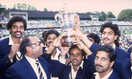 India players celebrate after winning the World Cup at Lord’s in 1983.