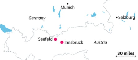 Map for Hilary Bradt’s trip to Austria skiing