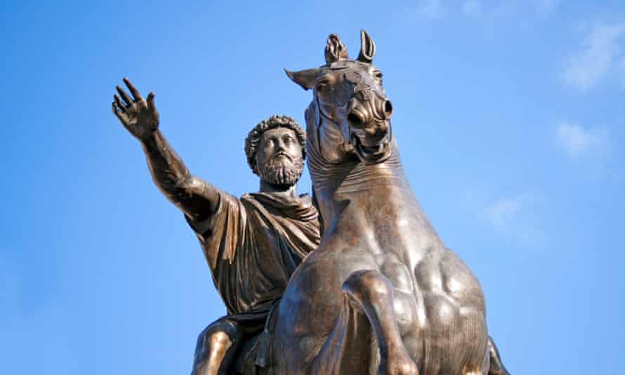 Statue of Marcus Aurelius in Rome.